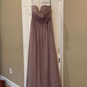 Strapless maxi dress